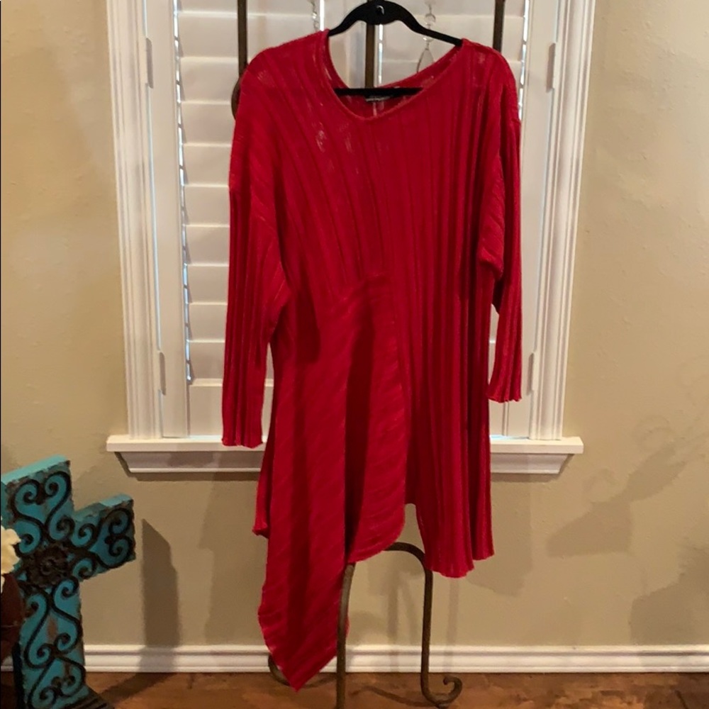 Transparente Blk label sweater tunic